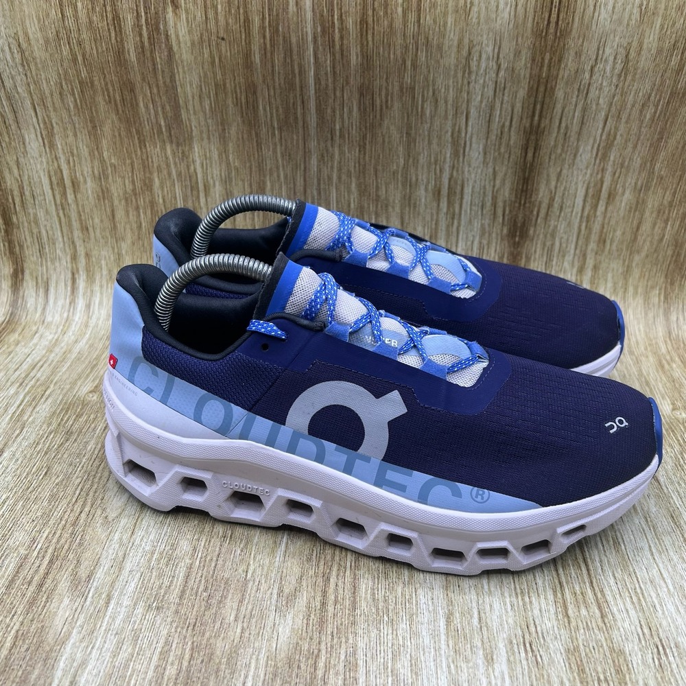 On Cloudmonster Women's Size 10.5 Acai Lavender White Running Shoes Sneakers